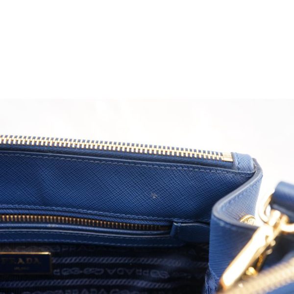 73973 7 Prada Saffiano 2WAY Hand Bag Blue