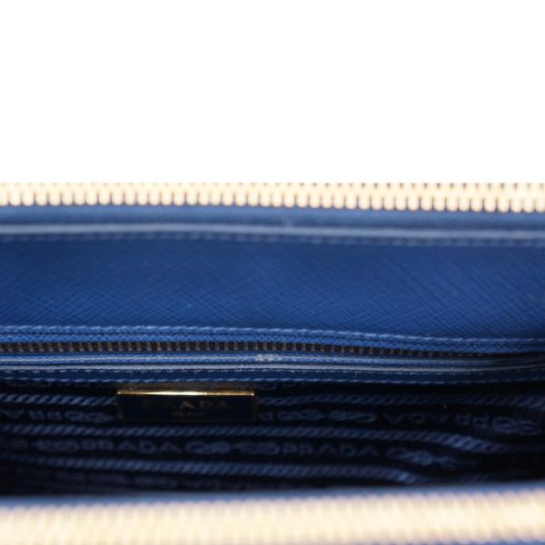 73973 8 Prada Saffiano 2WAY Hand Bag Blue