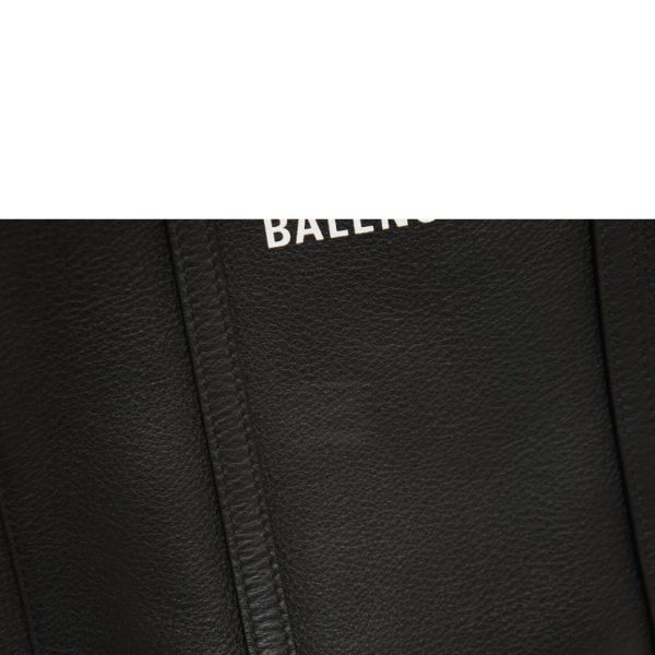 74421 7 Balenciaga Everyday XS Logo Small Leather Tote Bag Black