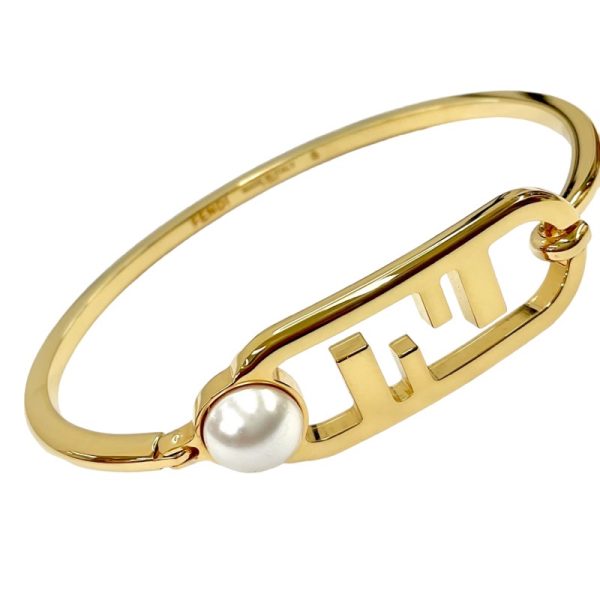 7450 4 Fendi Orlock Pearl Bangle Gold