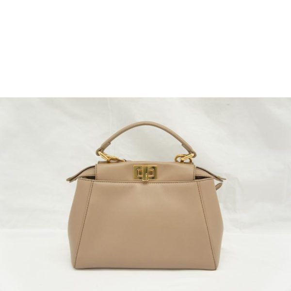 74676 2 Mini Peekaboo 2Way Shoulder Bag Creme