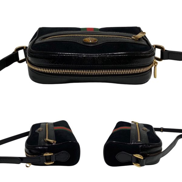 746g745 19337 5 Gucci Ophidia GG Logo Mini Shoulder Bag Pochette Black