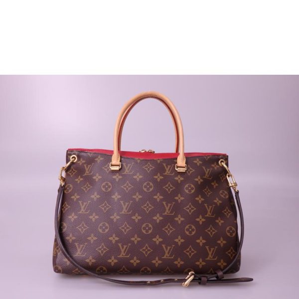 74704 2 Louis Vuitton Old Pallas Monogram Handbag Brown