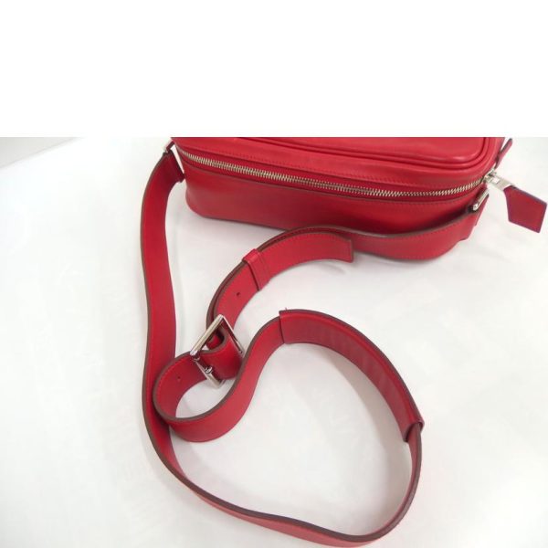 75069 4 Hermes Van Quatre PM Leather Shoulder Bag Red