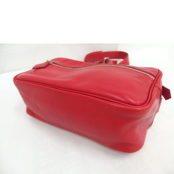 75069 5 Hermes Van Quatre PM Leather Shoulder Bag Red