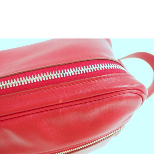 75069 6 Hermes Van Quatre PM Leather Shoulder Bag Red