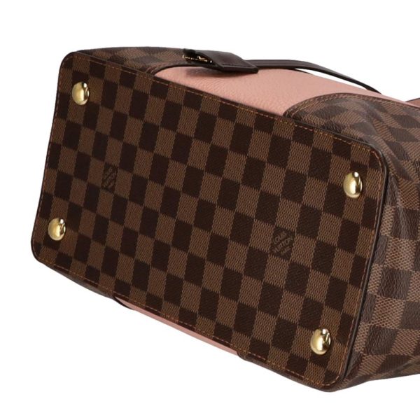 75769 3 Louis Vuitton Jersey Leather Damier Ebene Brown