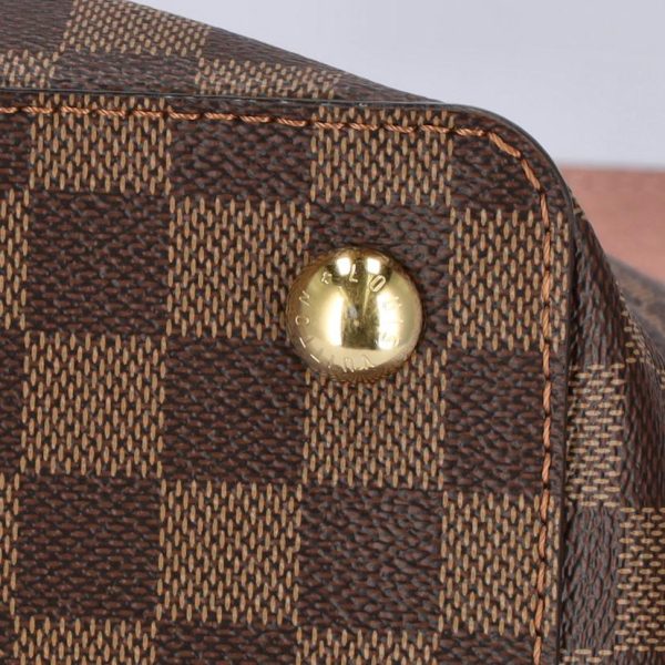 75769 7 Louis Vuitton Jersey Leather Damier Ebene Brown