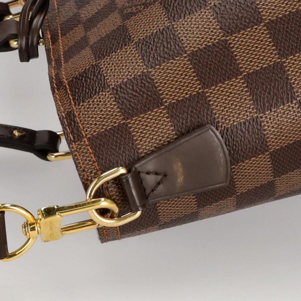 75769 8 Louis Vuitton Jersey Leather Damier Ebene Brown