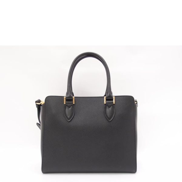 77079 2 Prada Handbag Saffiano Leather Black