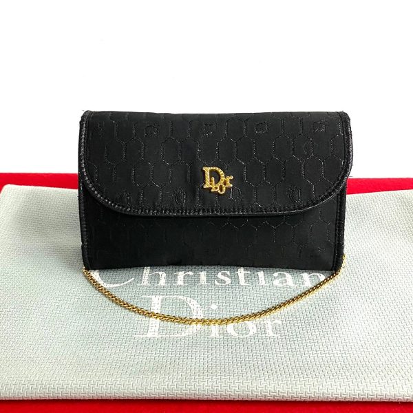 771a769 28068 1 Christian Dior Mini Shoulder Bag Leather Black