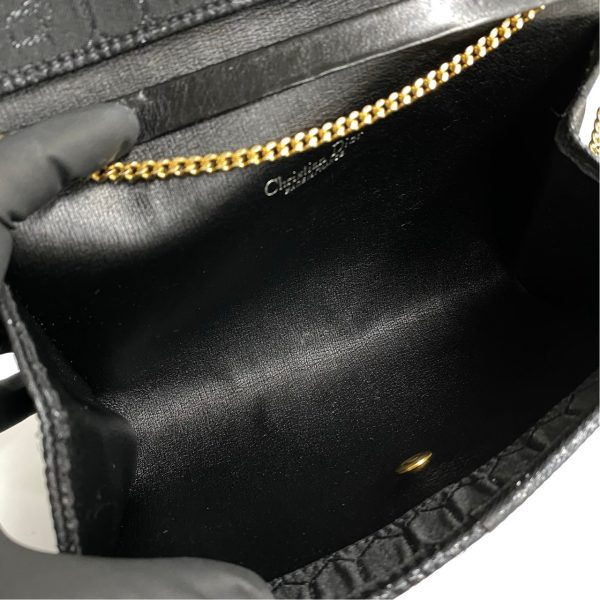 771a769 28068 10 Christian Dior Mini Shoulder Bag Leather Black