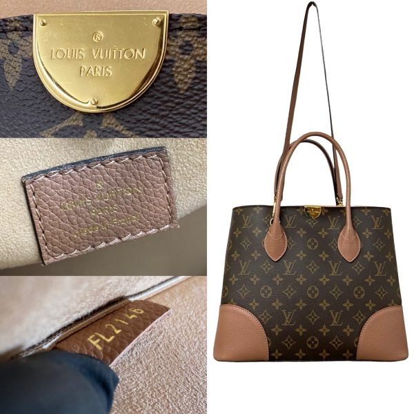 771a770 36844 5 Louis Vuitton Flandrine Bois Rose Leather Shoulder Bag Tote Bag