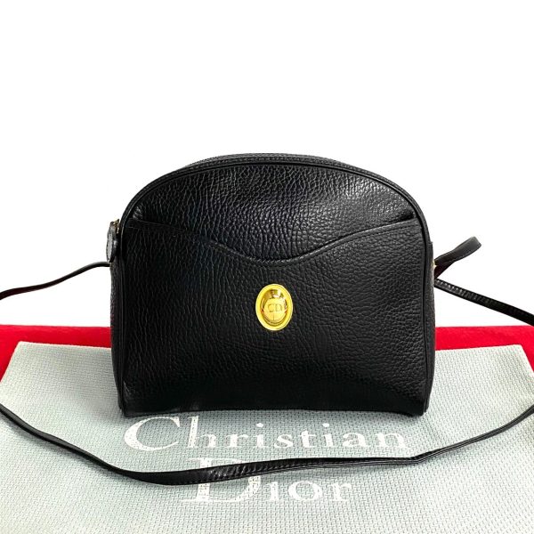 771a771 39693 1 Christian Dior Mini Shoulder Bag Leather Black