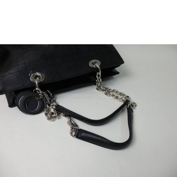 77243 4 Dior Cannage Leather Chain Tote