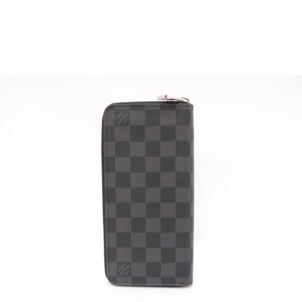 77250 2 Louis Vuitton Zippy Vertical Damier Graphite Canvas Wallet