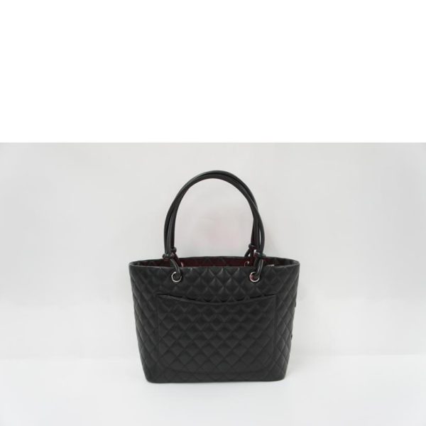 77397 2 Chanel Cambon Large Line Tote Bag Black