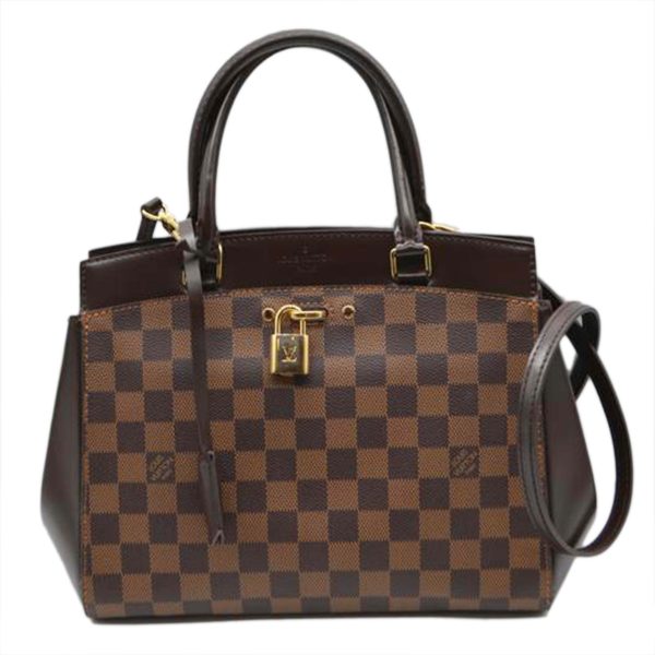 77813 1 Louis Vuitton Rivoli BB Damier Handbag Brown