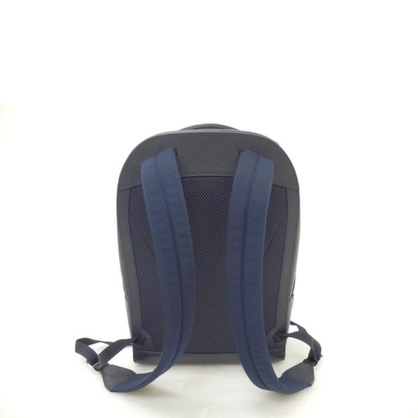 78036 2 Louis Vuitton Anton Backpack Taiga Leather Blue