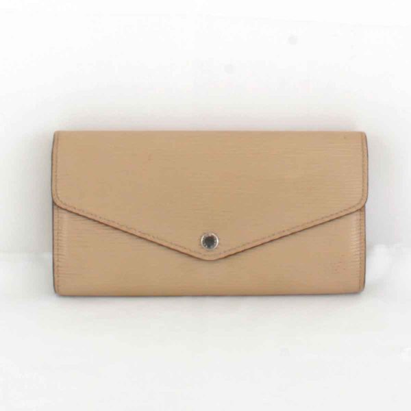 7804240308142t 1 Louis Vuitton Portefeuille Sara Long Wallet Epi Leather Beige