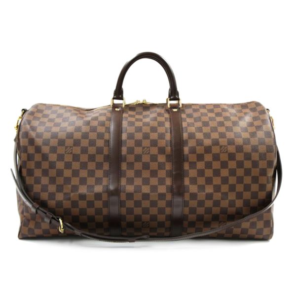 78141 1 Louis Vuitton Keepall Bandouliere 55 Damier Ebene