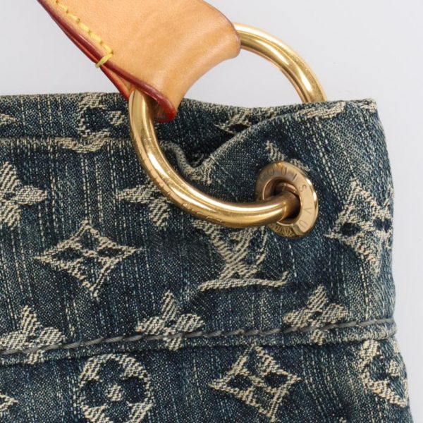 78965 9 Louis Vuitton Daily GM Monogram Denim