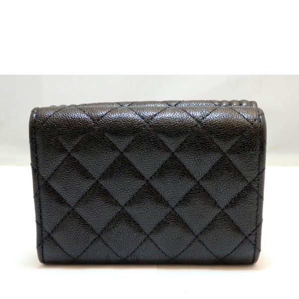 79085 03 Chanel Boy Chanel Compact Wallet Black