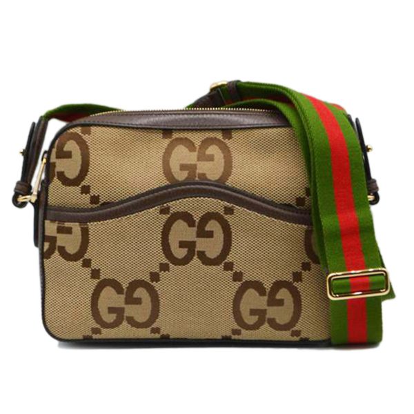 79305 1 Gucci Jumbo GG Canvas Sherry Line Shoulder