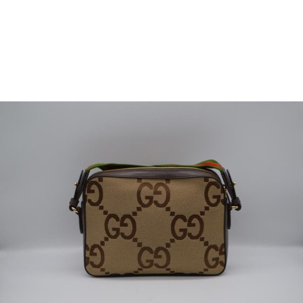 79305 2 Gucci Jumbo GG Canvas Sherry Line Shoulder