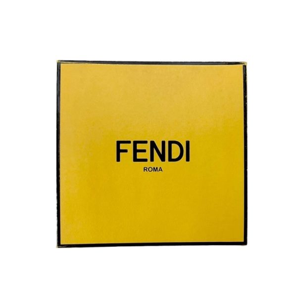 7940 6 Fendi Rhinestone Necklace Gold