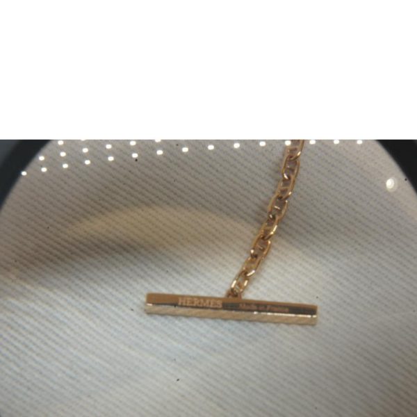 79558 4 Hermes K18 Chaine Dancre Bangle Sh Gold