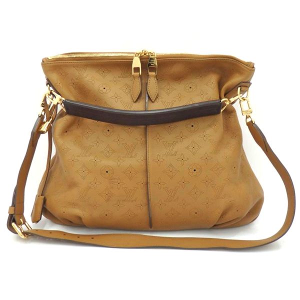 79733 1 Louis Vuitton Selene MM Leather Handbag Beige