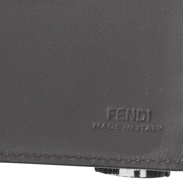 7m0266 a8vc f128u 9 Fendi Bi fold Wallet Leather Gray