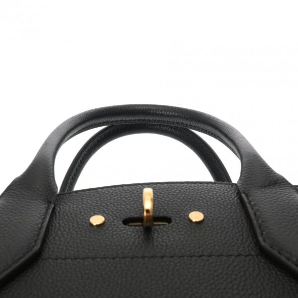 800000121943000 4 Louis Vuitton City Steamer Mm Taurillon Leather Handbag Black