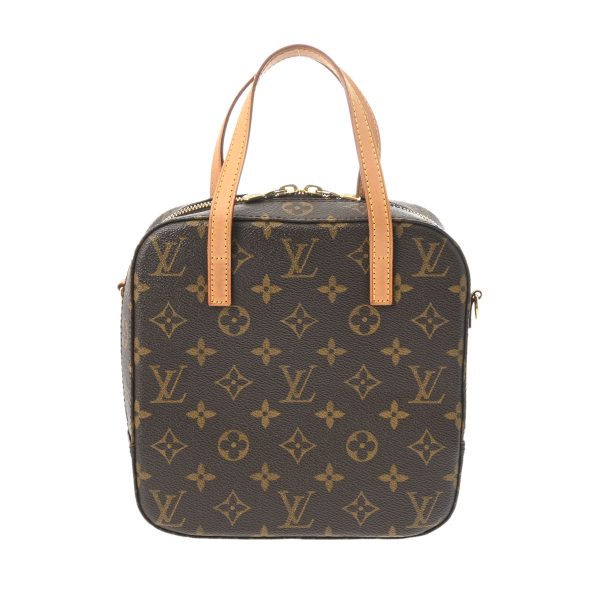 800000121970000 1 Louis Vuitton Monogram Spontini Handbag Brown