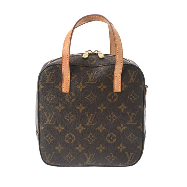 800000121993000 1 Louis Vuitton Monogram Spontini Handbag Brown