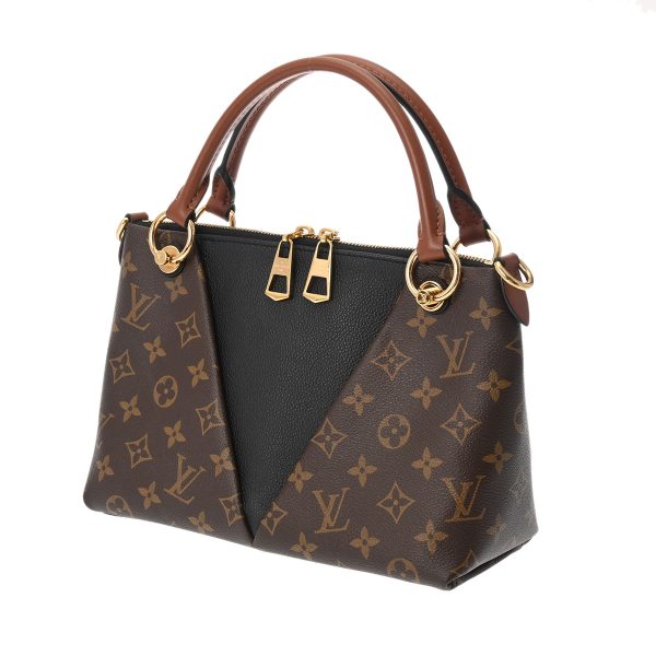 800000122077000 2 Louis Vuitton Monogram V Tote Bb Leather Handbag Brown