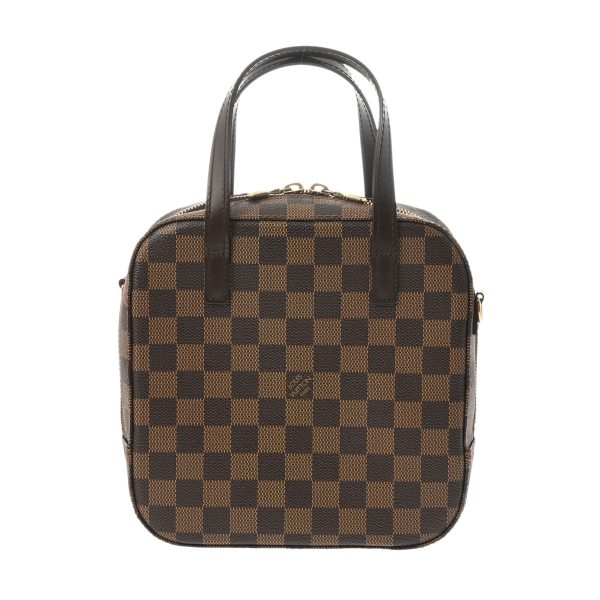 800000122097000 1 Louis Vuitton Damier Spontini Handbag Brown