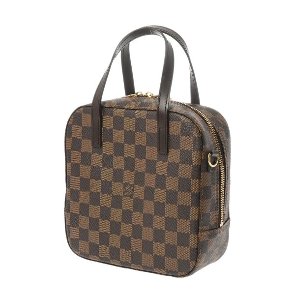 800000122097000 2 Louis Vuitton Damier Spontini Handbag Brown