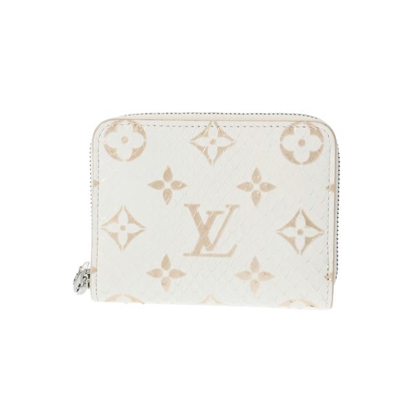 800000122170000 1 Louis Vuitton Exotic Leather Zippy Coin Purse White