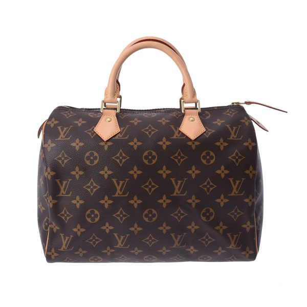 800000122171000 1 Louis Vuitton Monogram Speedy 30 Handbag Brown