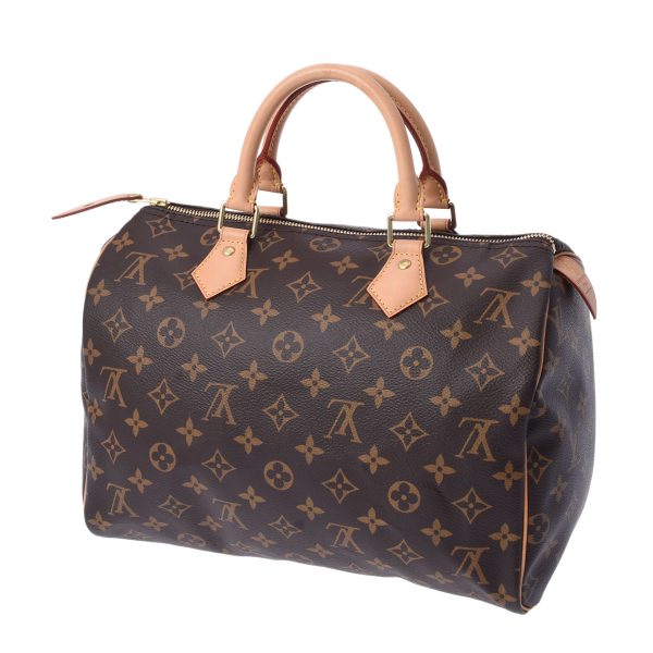 800000122171000 2 Louis Vuitton Monogram Speedy 30 Handbag Brown