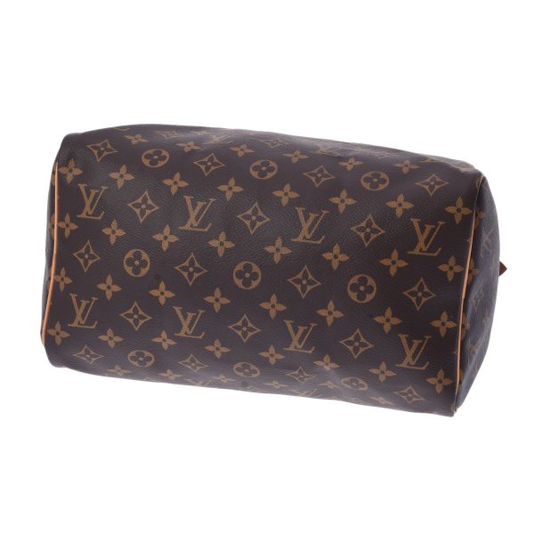 800000122171000 6 Louis Vuitton Monogram Speedy 30 Handbag Brown