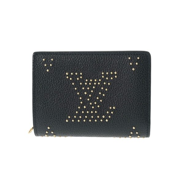 800000122190000 1 Louis Vuitton Portefeuille Claire Studs Bifold Wallet Black