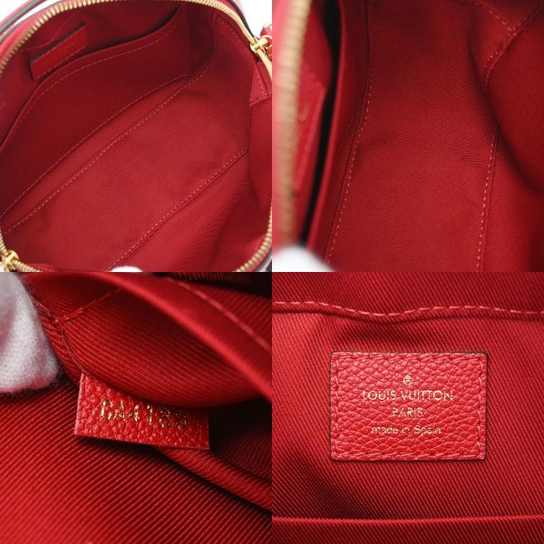 800000122219000 12 c Louis Vuitton Empreinte Saintonge Leather Shoulder Bag Red