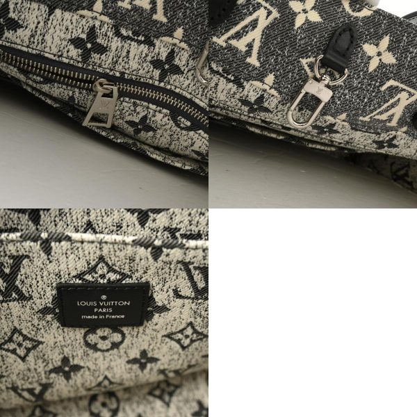 800000122220000 12 c Louis Vuitton Jacquard Denim On The Go Mm Tote Bag Monogram Gray