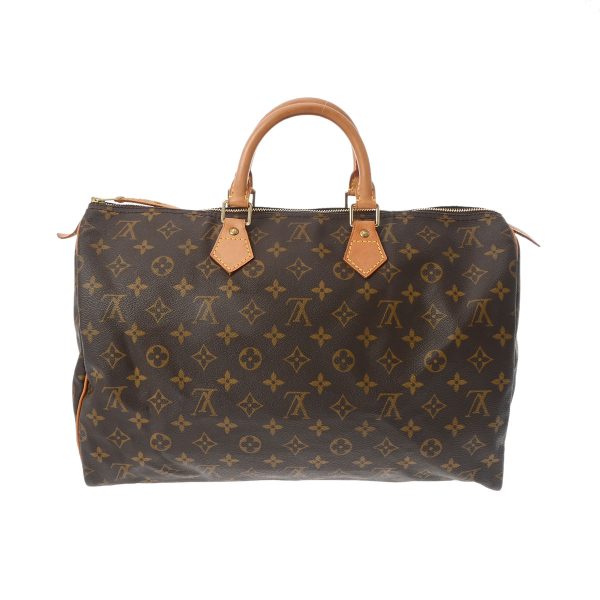 800000122532000 1 Louis Vuitton Monogram Speedy 40 Handbag Brown