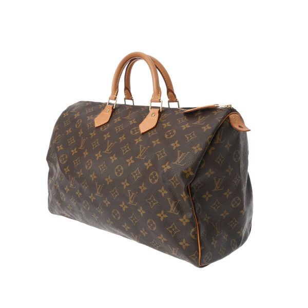 800000122532000 2 Louis Vuitton Monogram Speedy 40 Handbag Brown