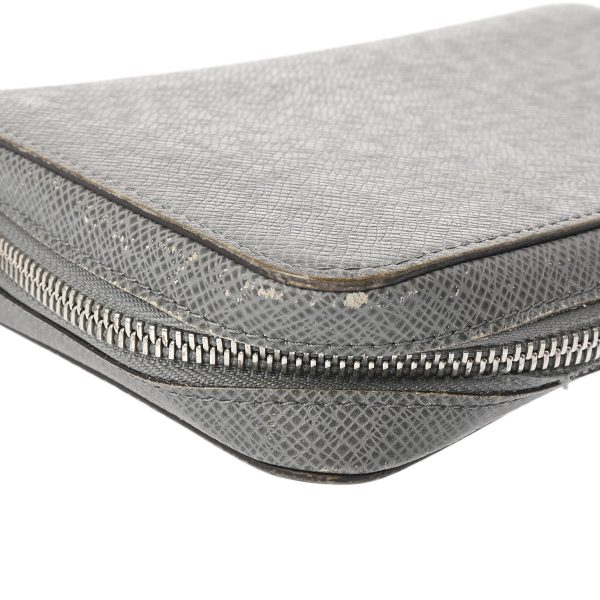 800000122604000 5 Louis Vuitton Taiga Zippy Travel Case Glacier Long Wallet Gray