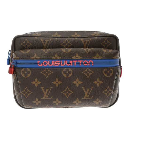 800000122726000 1 Louis Vuitton Monogram Pacific Taiga Bum Bag Brown